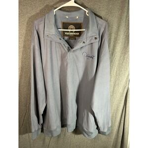 Weatherproof Mens Blue Micro Houndstooth Quarter Snap Pullover XL 2512